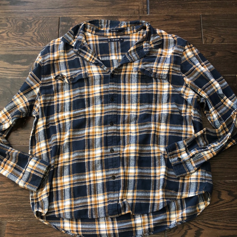 Lucky brand plaid flannel button down shirt size XXlarge